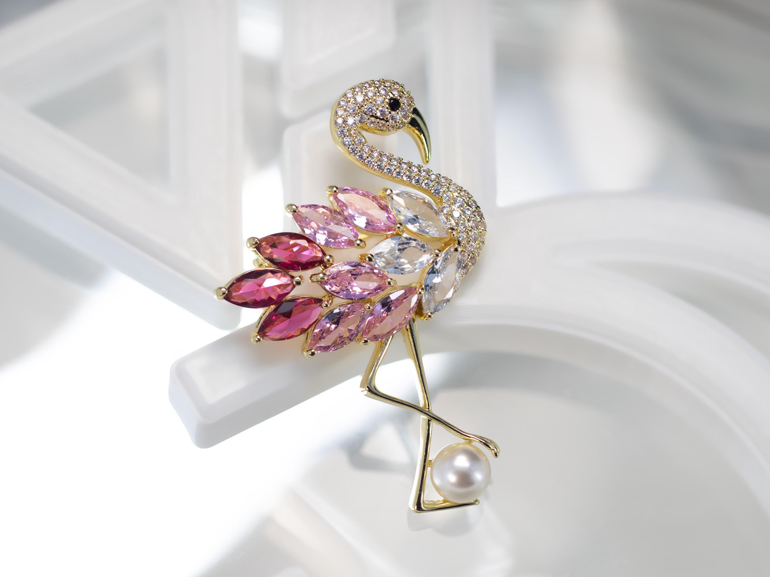 超希少!VTGピンクフラミンゴシルバーピン/ブローチRRL50’s USA Flamingo Brooch - Etsy