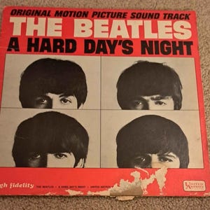 The Beatles 1964 A Hard Day&#39;s Night Vinyl Album