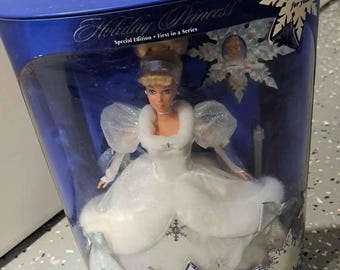 1999 Barbie Disney Holiday Princess Cinderella Doll