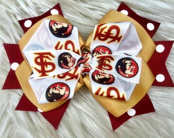 Over the Top Hair Bow Seminoles
