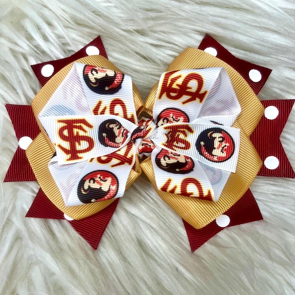 Over the Top Hair Bow Seminoles