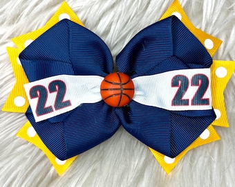 Fièvre des nœuds pour les cheveux sur le thème du basket-ball over the top 22
