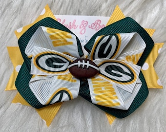 Kokarda do włosów w stylu futbolowym Over the Top Packers