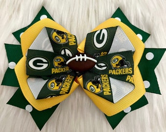 Kokarda do włosów w stylu futbolowym Over the Top Packers