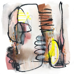 Abstract mixed media giclée art print No. 23 image 1