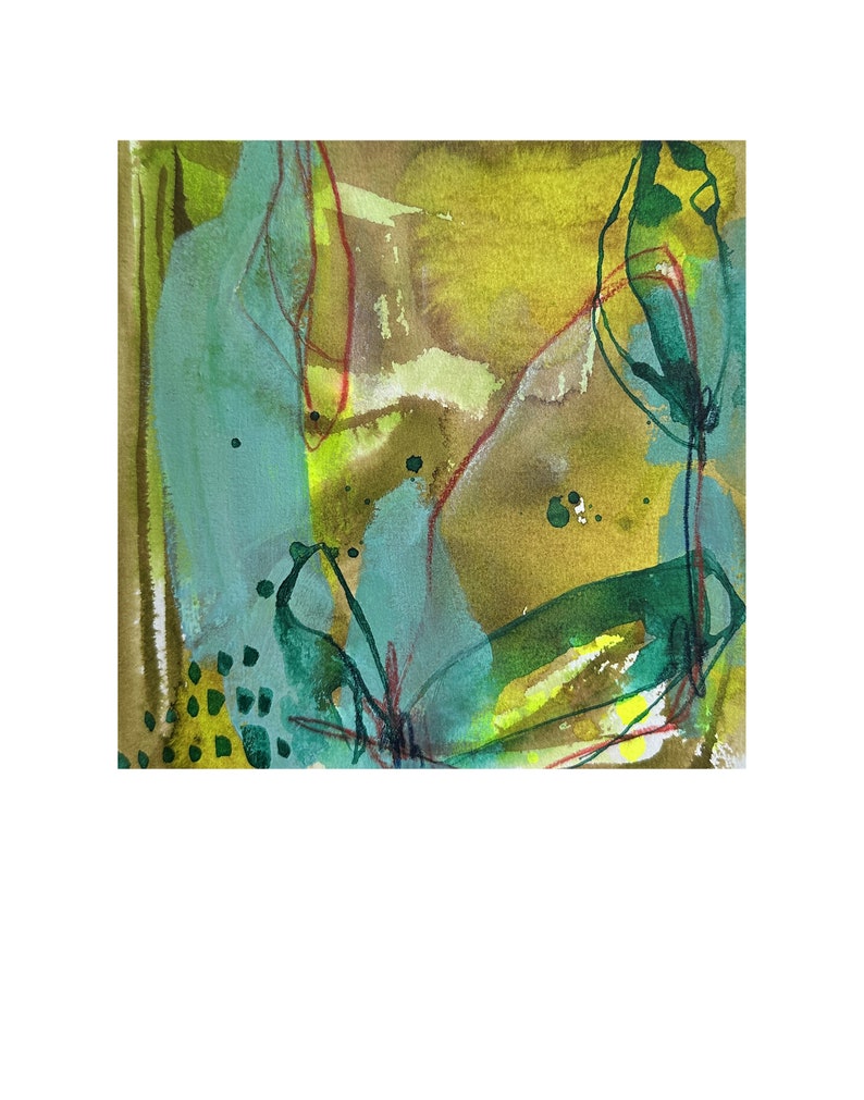 Abstract mixed media giclée art print No. 67 image 2