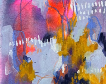 Abstract mixed media giclée art print No. 76