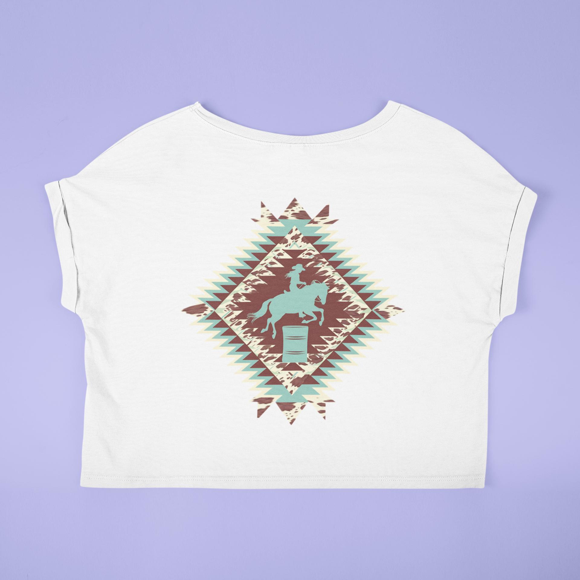 Western Barrel Racer Aztec Cowgirl Sublimation Design PNG - Rodeo ...