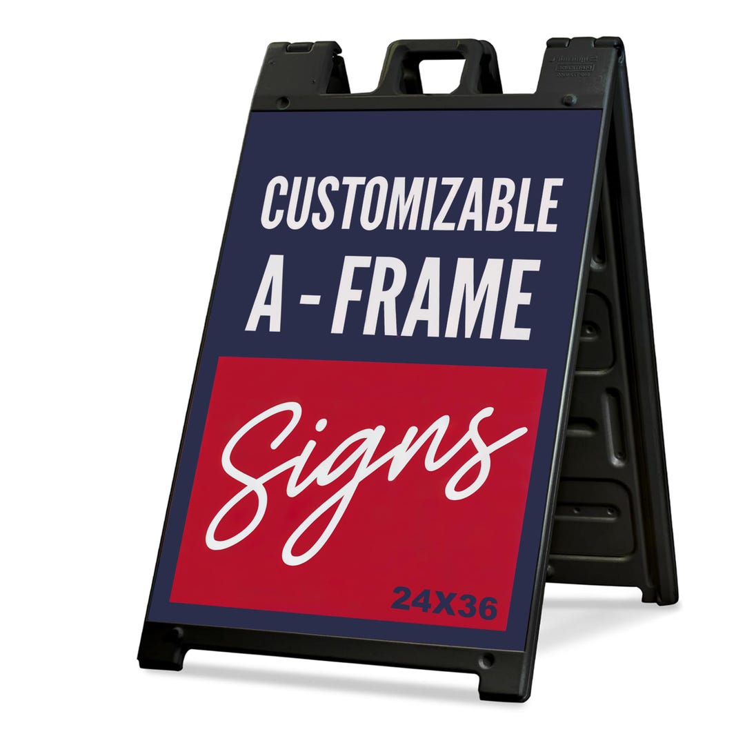 Solid A Frame Sign Customizable A-frame Sign 24