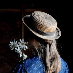 1870s Boater Hat