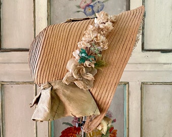 1840s Straw Bonnet