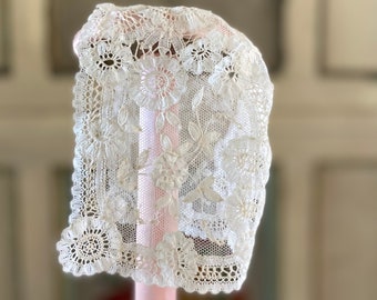 Antique Princess Lace Baby Cap