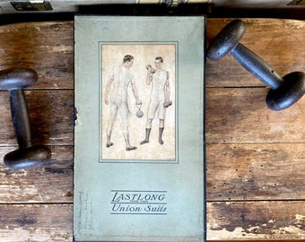 1910s Lastlong Union Suits Advertising Display Box