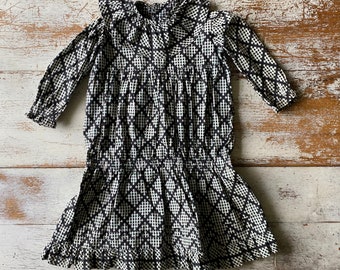 Victorian Cotton Print Girl's Dress 5/6