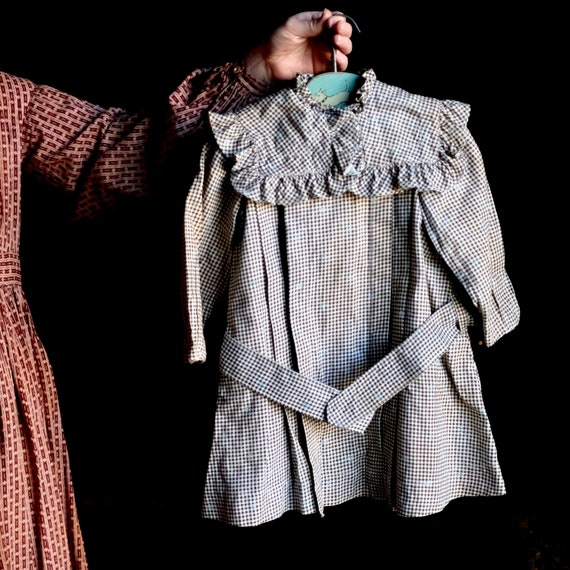 Antique Child's Check Dress