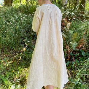 Antique Rustic Linen Chemise S/M image 10