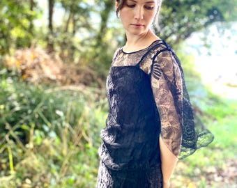 1920er Jahre Spitzenkleid Gr. S