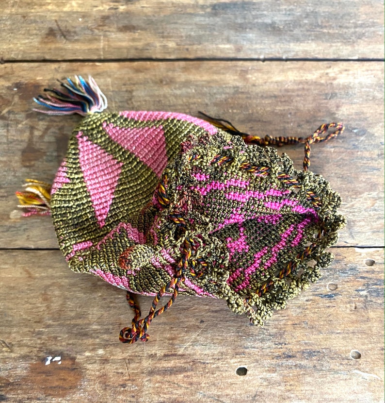 Antique Georgian Silk Knit Reticule - Etsy