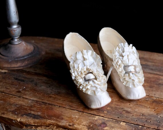 Antique 1870s Wedding Shoes