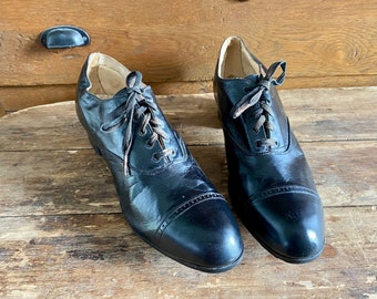 1910s Low Heel Oxfords Womens Size 8 N