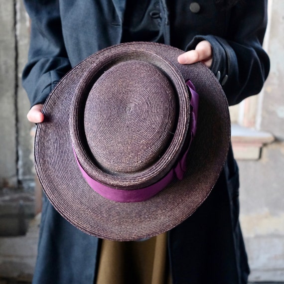 Vintage Ladies Purple Hat - image 3