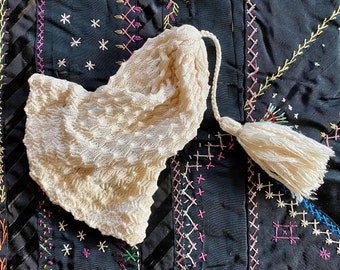 Victorian Silk Knit Baby Stocking Night Cap