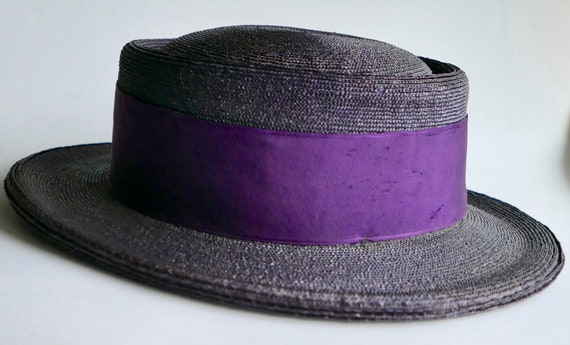 Vintage Ladies Purple Hat