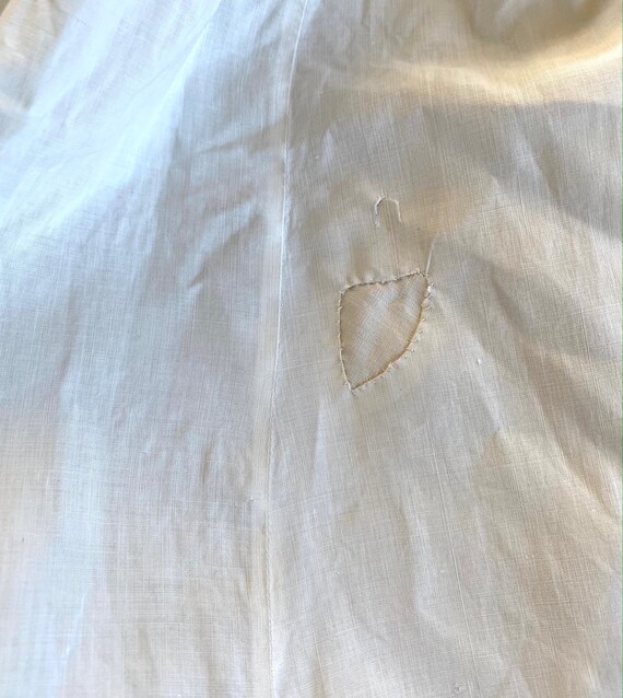 Antique Linen Petticoat 26" Waist - image 9