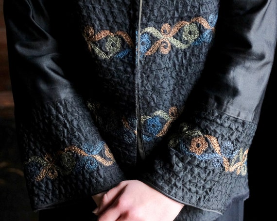 1920s Quilted Jacket Size Small - image 4