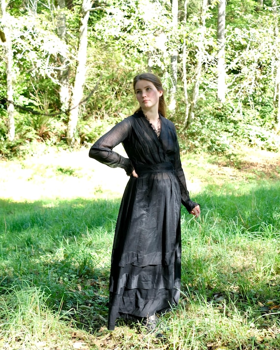 sheer cotton dress Vintage 40's Sheer Cotton Day Dress Selected by Atlantic Vintage
