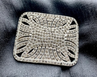 Vintage 1920s Art Deco Rhinestone Brooch
