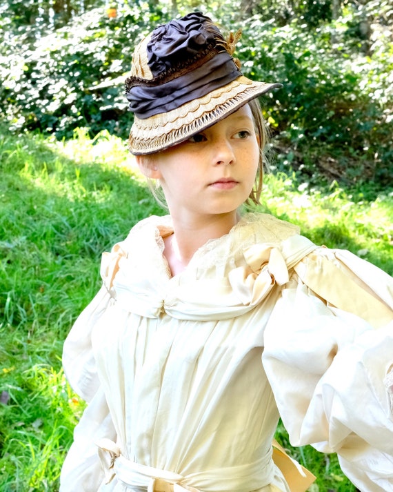 1880s Paris Straw Hat
