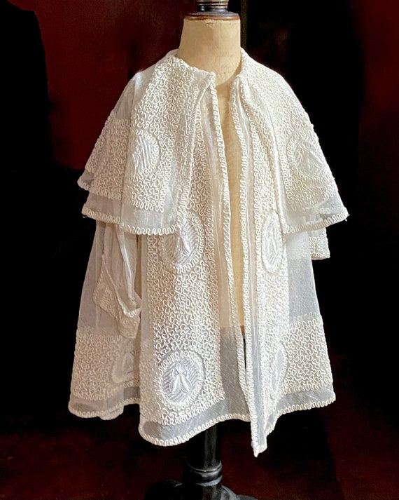 Antique 1910s French Lace Jacket Size 2 3 years