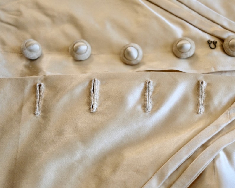 Antique 1850s Silk Satin Bodice image 6