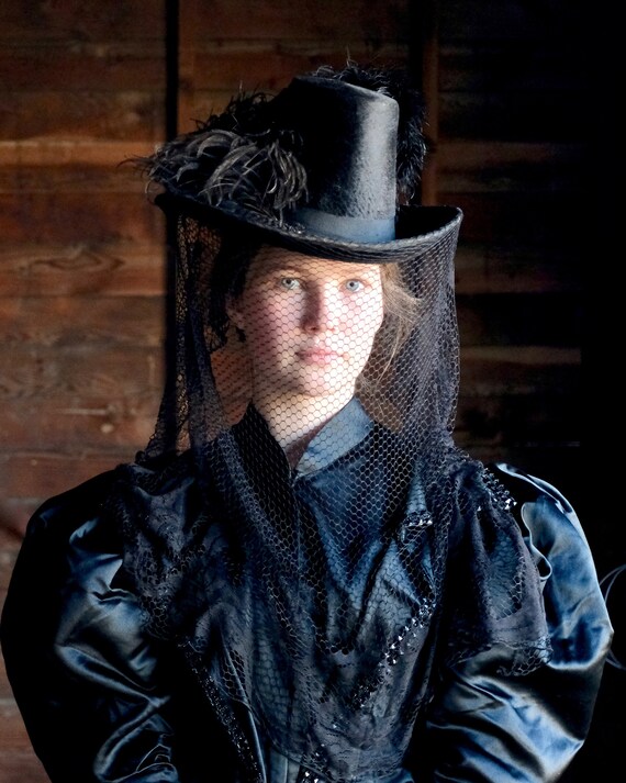 Antique Victorian Beaver Flower-Pot Hat