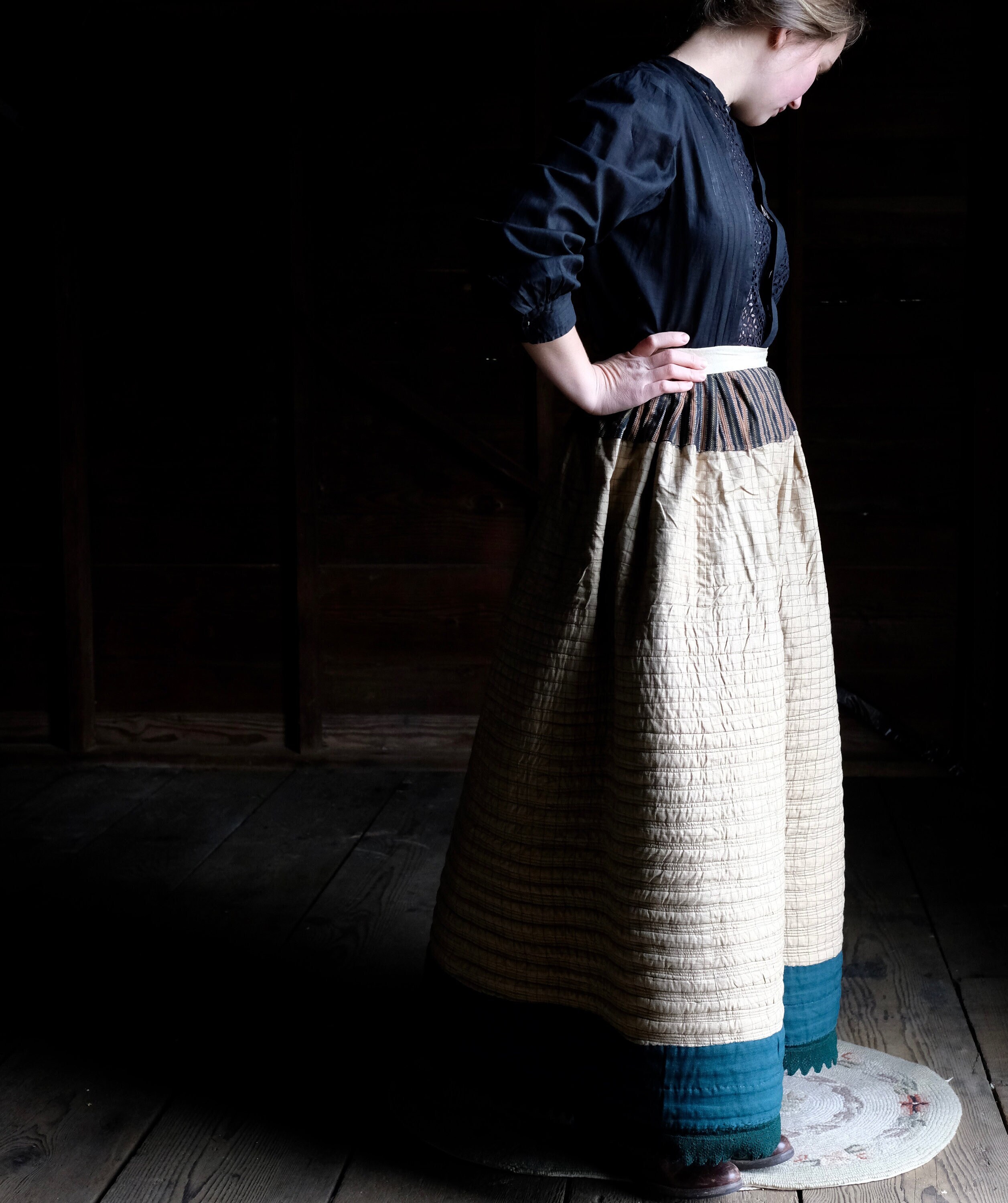 Antique Quilted Winter Petticoat 25