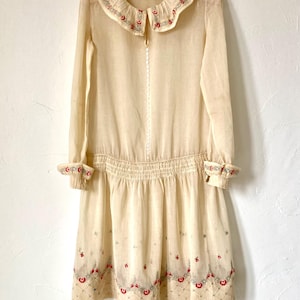 Jurk jaren 1920 geborduurde dagjurk meisjes 12-14