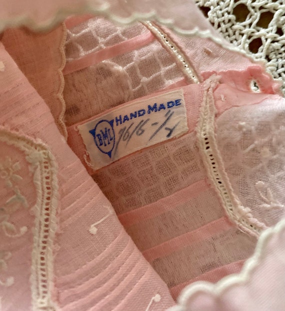 Vintage Handmade Pink Little Girls Dress 2T - image 7