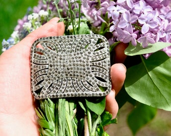 Vintage Art Deco Rhinestone Brooch