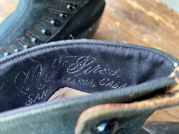 Victorian Button Boots With Square Toe Santa Mari… - image 6