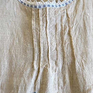 Antique Rustic Linen Chemise S/M image 8