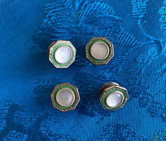 1910s Snap Link Cuff Links - image 1