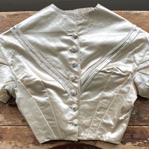 Antique 1850s Silk Satin Bodice