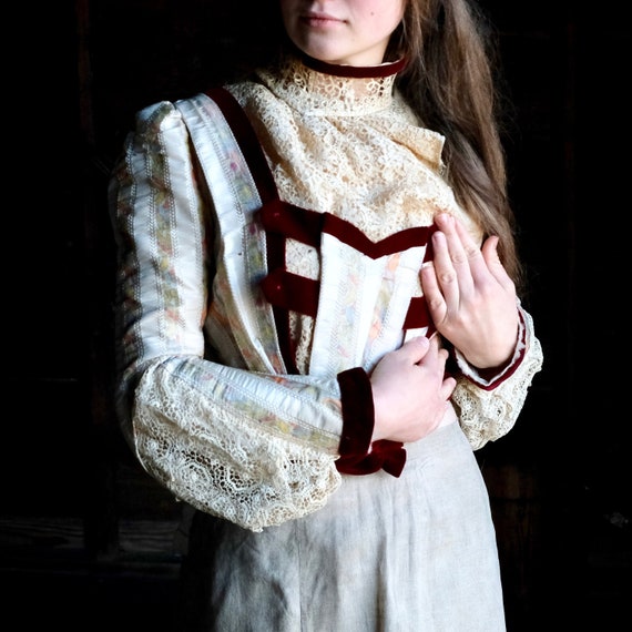 Late Victorian Couture Bodice XXS