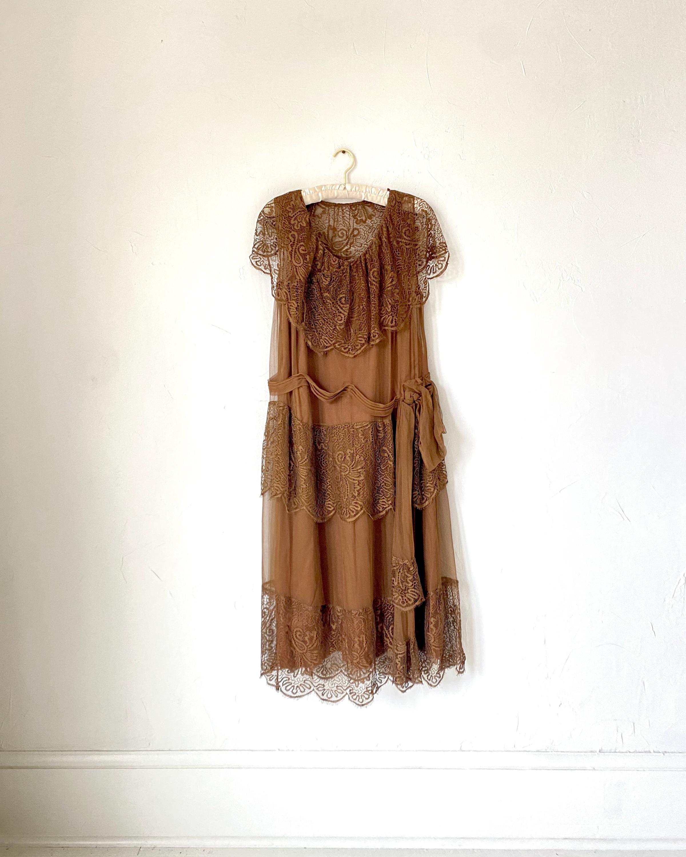 1920s Lace Dress - Etsy