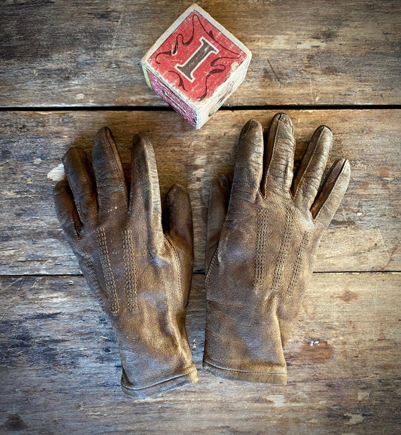 Children's Leather Gloves - image 1