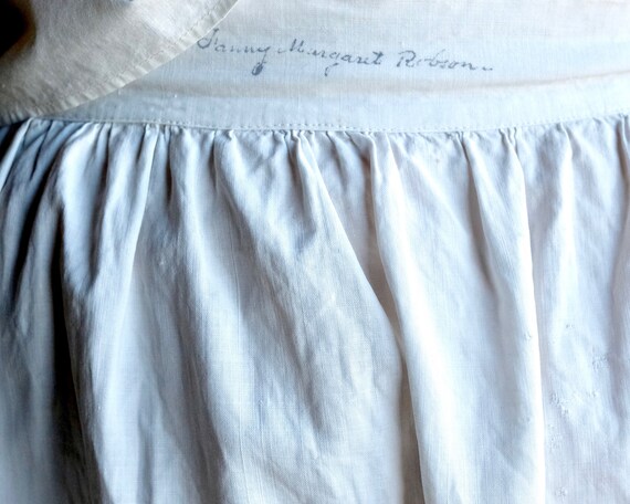 Antique Linen Petticoat 26" Waist - image 2