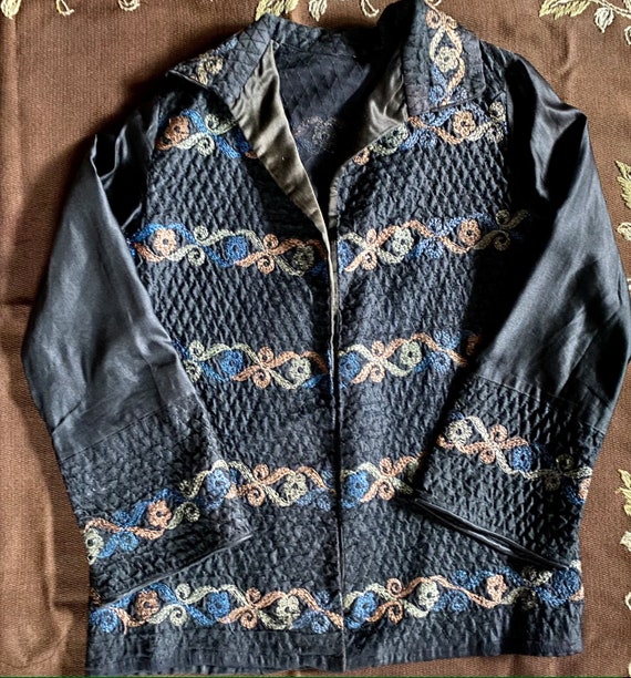 1920s Quilted Jacket Size Small - image 7