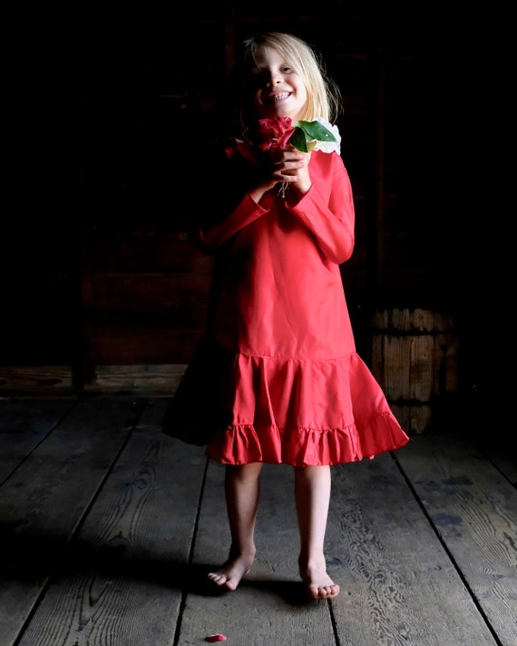 girls red dress size 6