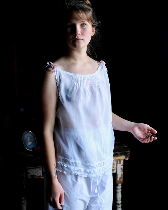 1910s Cotton Voile Lingerie Top